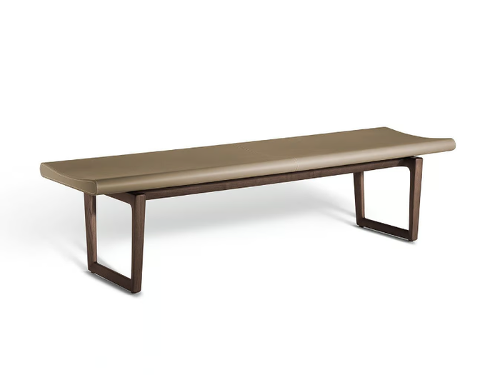 FIDELIO - Leather bench _ Poltrona Frau